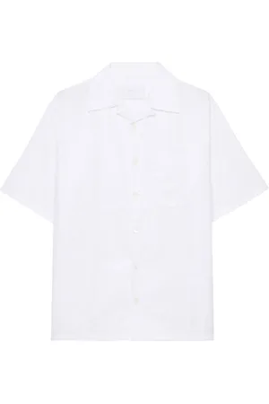 Prada Logo-patch bowling shirt