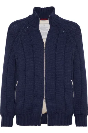 Brunello Cucinelli Ribbed-knit cashmere jacket