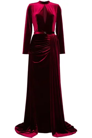 Saiid Kobeisy Velvet long dress