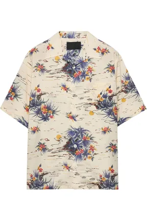 Prada Hawaii print bowling shirt