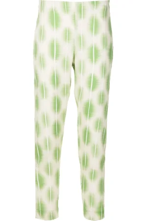 Lenny Niemeyer Abstract-print stretch-silk trousers