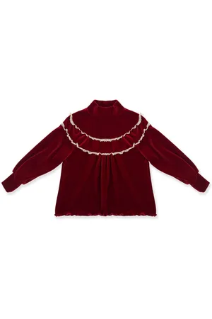 LA STUPENDERIA Velour blouse