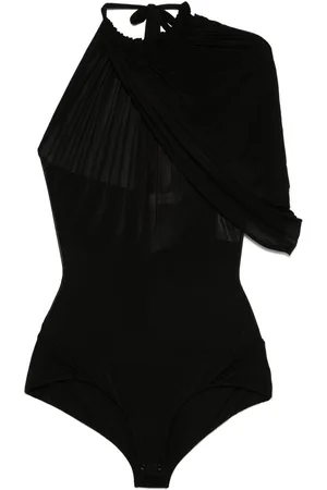 MAGDA BUTRYM Cape-effect halterneck bodysuit