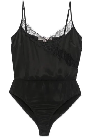 REMAIN Lace-panel bodysuit