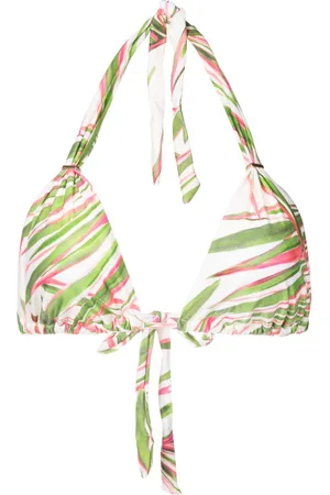 Lenny Niemeyer Abstract-pattern print triangle-shape bikini top