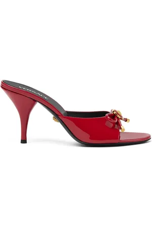 VERSACE 85mm Opera Bow mules