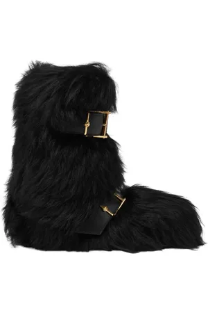 VERSACE Bastion shearling boots