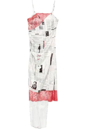 Patrizia Pepe Newspaper-print midi dress