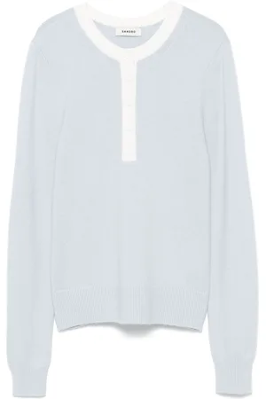 Sandro Henley-neck sweater