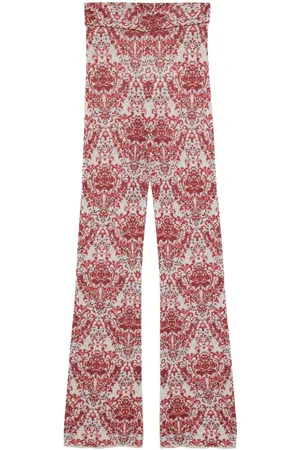Paco rabanne Paisley jacquard slim trousers
