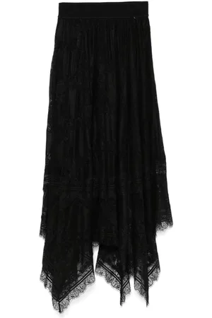 NISSA Lace midi skirt