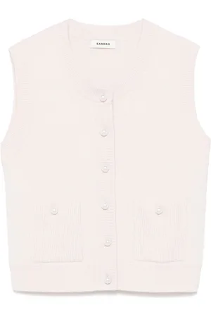 Sandro Bouclé knit vest