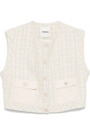 Sandro Tweed tank top