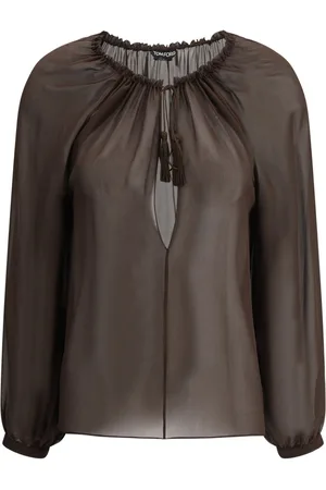 Tom Ford Long-sleeve silk blouse