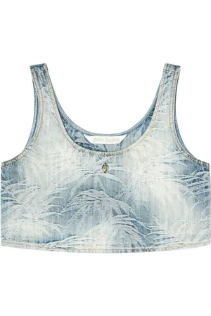 Palm Angels Palms denim top