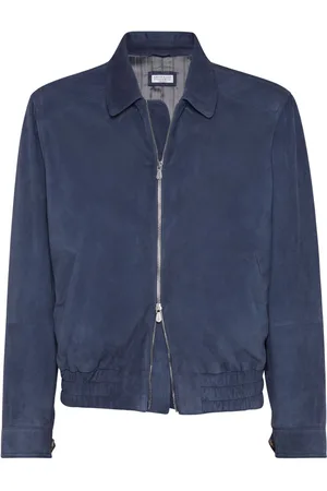 Brunello Cucinelli Suede bomber jacket