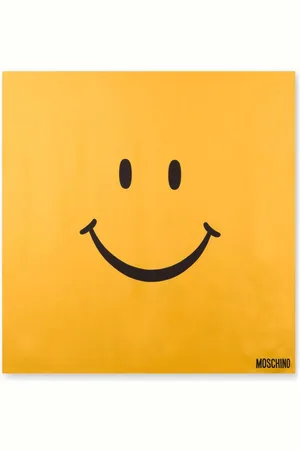 Moschino Smiley-print scarf