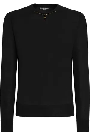 Dolce & Gabbana Necklace-appliqué sweater