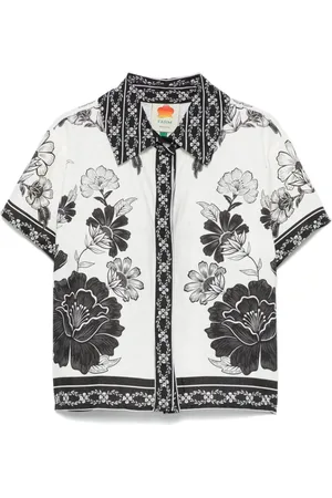 Farm Rio Flora-print shirt