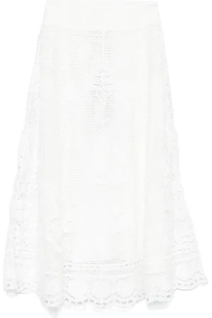 Farm Rio Broderie-anglaise maxi skirt