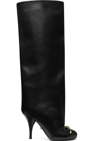 VERSACE 105mm Opera Bow knee-high boots