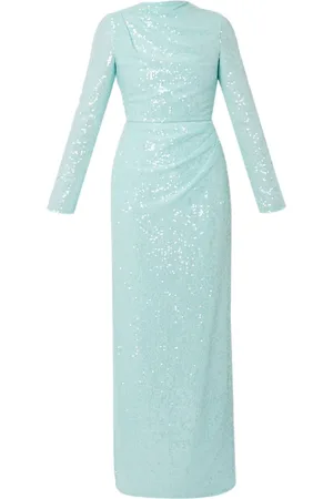 Erdem Sequinned long-sleeve gown
