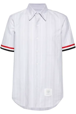 Thom Browne RWB-edge striped shirt