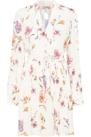 Twin-Set Floral-print mini dress