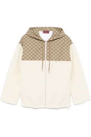 Gucci GG-intarsia fleece jacket