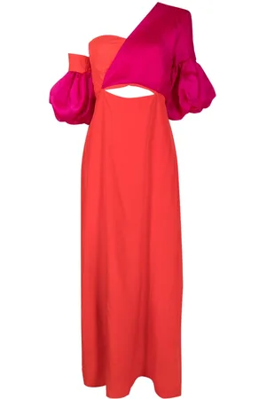 Isolda Greta asymmetric silk dress