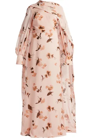 Erdem Draped long-sleeve gown