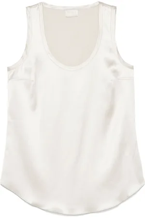 Brunello Cucinelli Satin sleeveless top