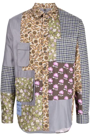 Alexander McQueen Patchwork-design shirt