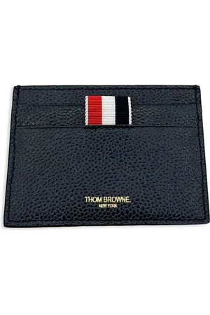 Thom Browne Pebbled leather card holder