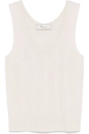 BLUMARINE Cable-knit tank top