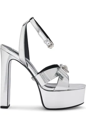 VERSACE 140mm Gianni Ribbon sandals