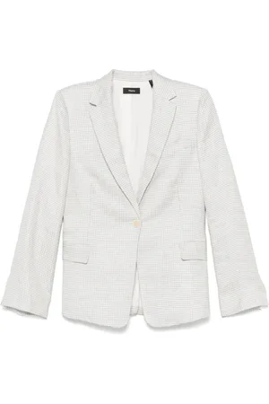THEORY Houndstooth-pattern blazer