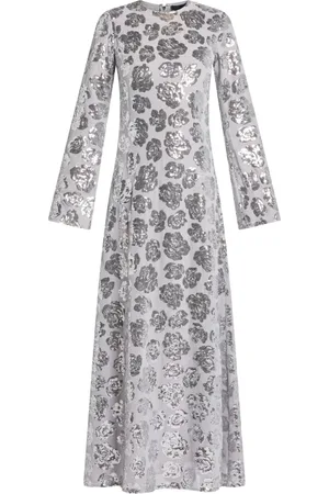 ROTATE Sequinned chiffon maxi dress