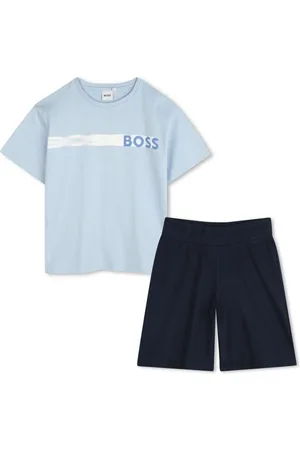 HUGO BOSS Logo-print cotton pajamas set