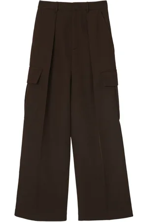 Burberry Wide-leg wool cargo trousers