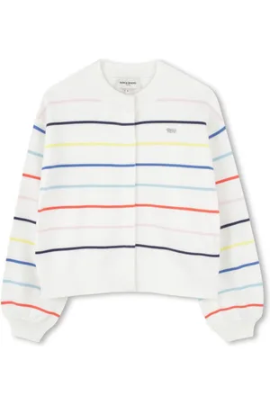 Sonia Rykiel Enfant Horizontal stripe cardigan