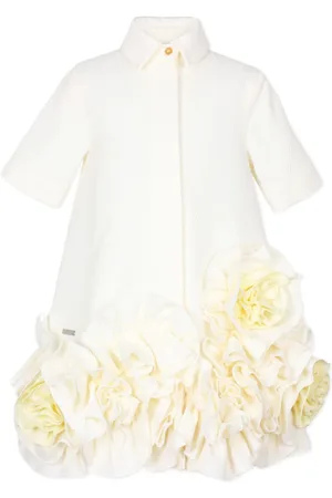 JESSIE AND JAMES Floral-appliqué dress