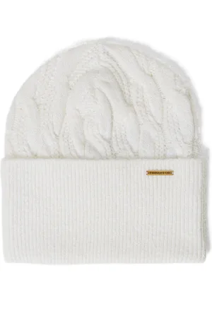 Twin-Set Cable-knit beanie hat