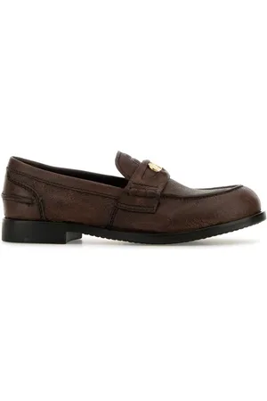 Miu Miu Leather penny loafers