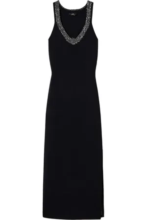 Twin-Set Sequin-embellished knitted dress
