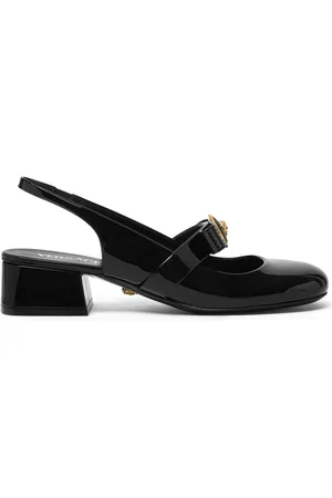 VERSACE 35mm Gianni Ribbon slingback pumps
