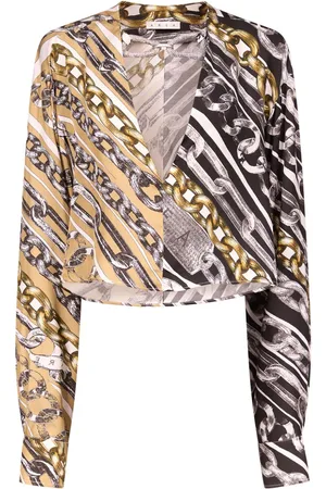 AREA Crystal Link blouse
