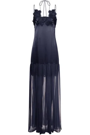 Alberta Ferretti Lace-trimmed gown
