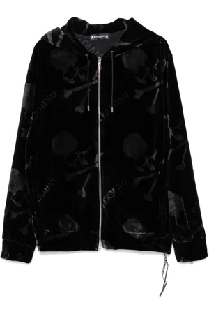 MASTERMIND Skull-print zip hoodie
