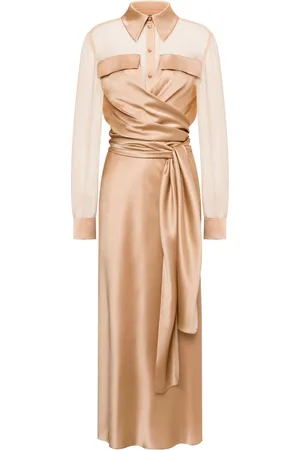 Alberta Ferretti Draped shirt dress